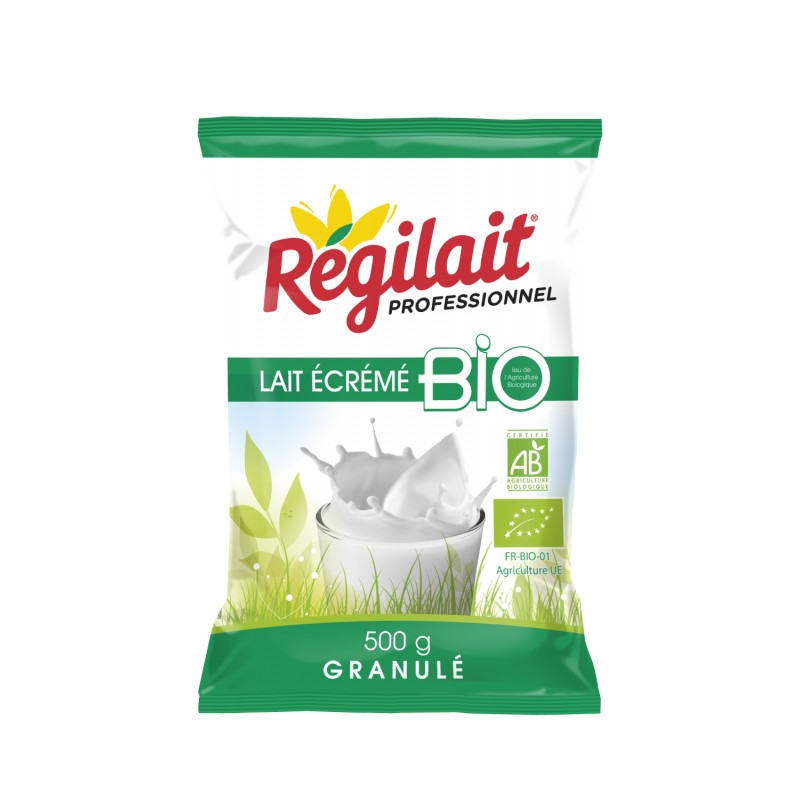 LAIT ÉCRÉMÉ EN GRANULÉS - BIO - 500 G - PAR 1 - REGILAIT