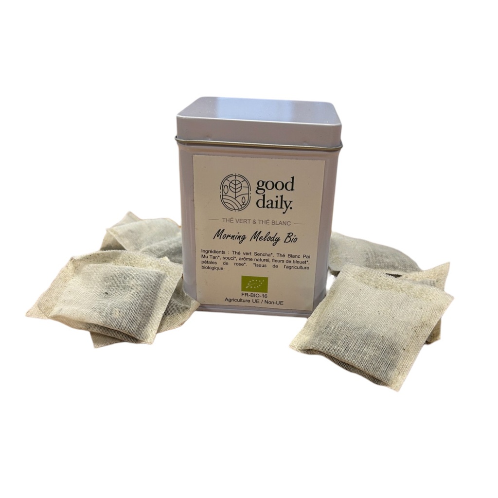 BOÎTE DE THÉ MORNING MELODY - BIO - 20INFUSETTES - GOOD DAILY