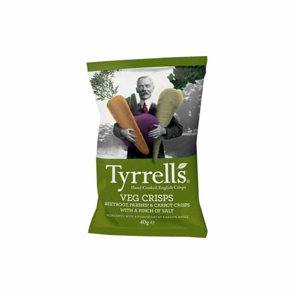 CHIPS VEG CHIPS - 40 G - Par 24 - TYRRELLS