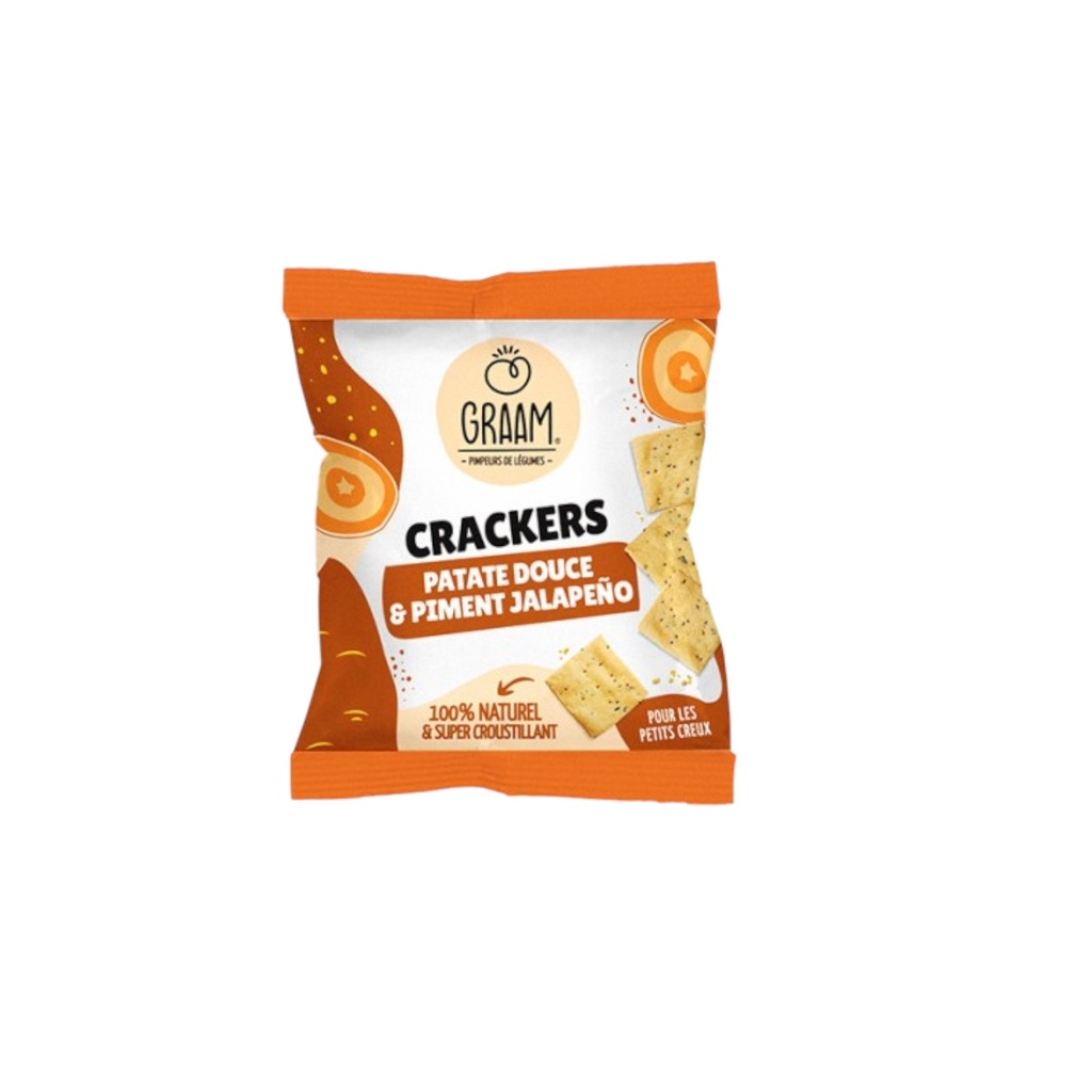 CRACKERS PATATE DOUCE PIMENT - 30 G - Par 10 - GRAAM
