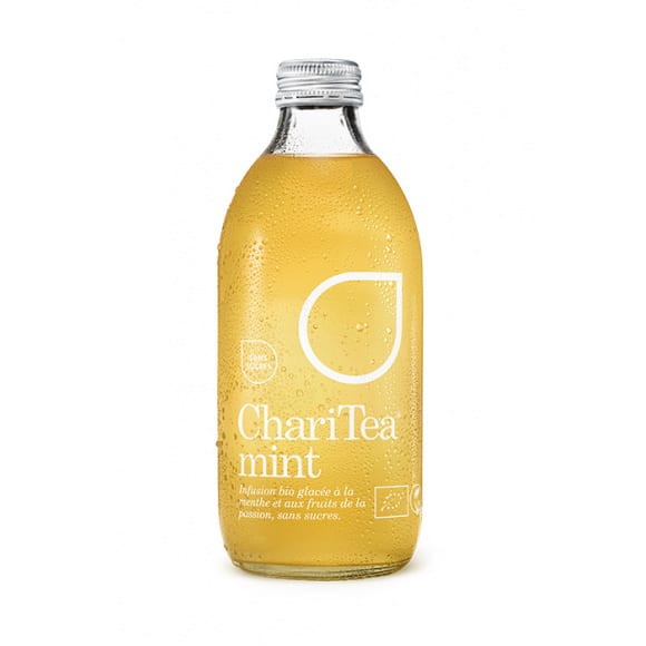 THÉ GLACÉ MENTHE SANS SUCRES | BIO - 33 CL - Par 12 - CHARITEA