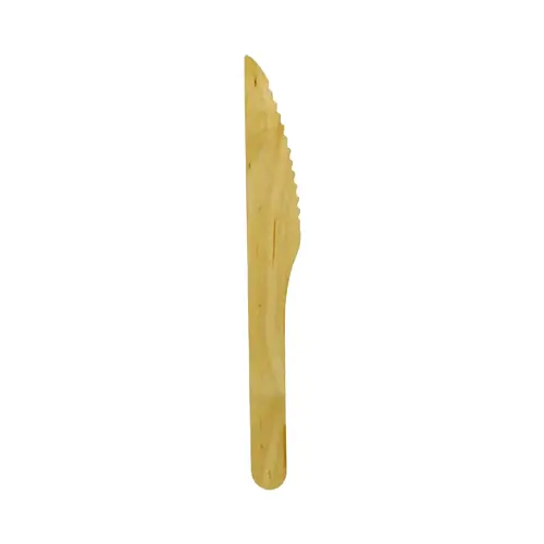 COUTEAU JETABLE EN BOIS - 16,5 CM - Par 2000 
