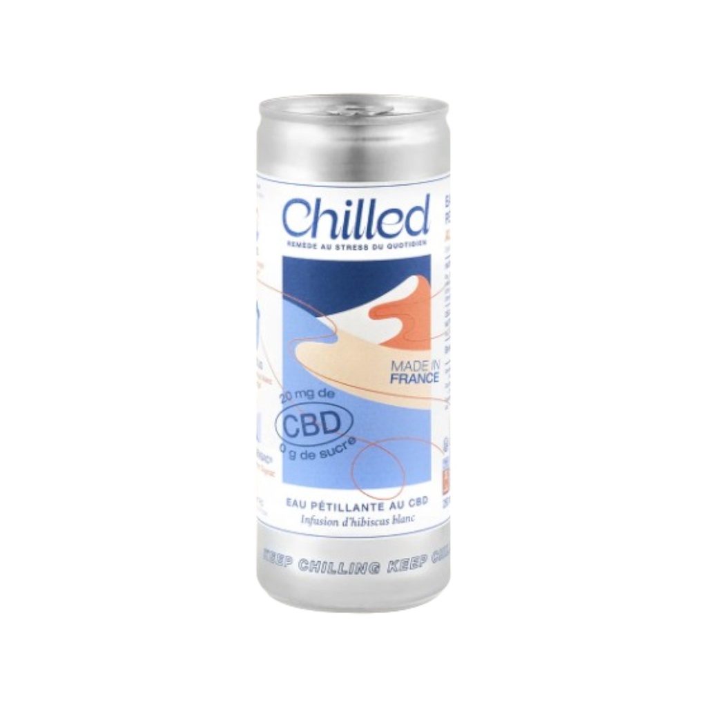 INFUSION CBD : HIBISCUS BLANC - 25 CL - CHILLED - PAR 24