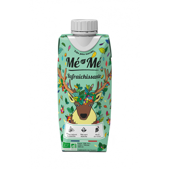 RAFRAÎCHISSANTE THÉ VERT MATCHA ET MENTHE BIO | BIO - 33 CL - Par 12 - MEME