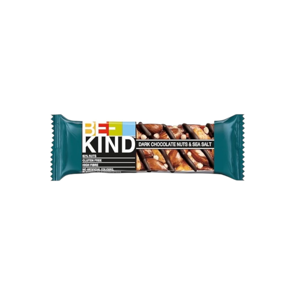 BARRES DE CÉRÉALES CHOCOLAT NOIR ET NOISETTE SEL DE MER - 40 G - PAR 24 - BE KIND