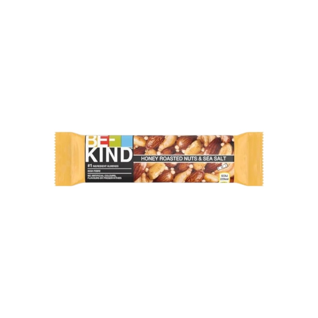 BARRES DE CÉRÉALES CHOCOLAT NOIR ET MIEL NOIX ROTIES SEL MER  - 40 G - PAR 24 - BE KIND