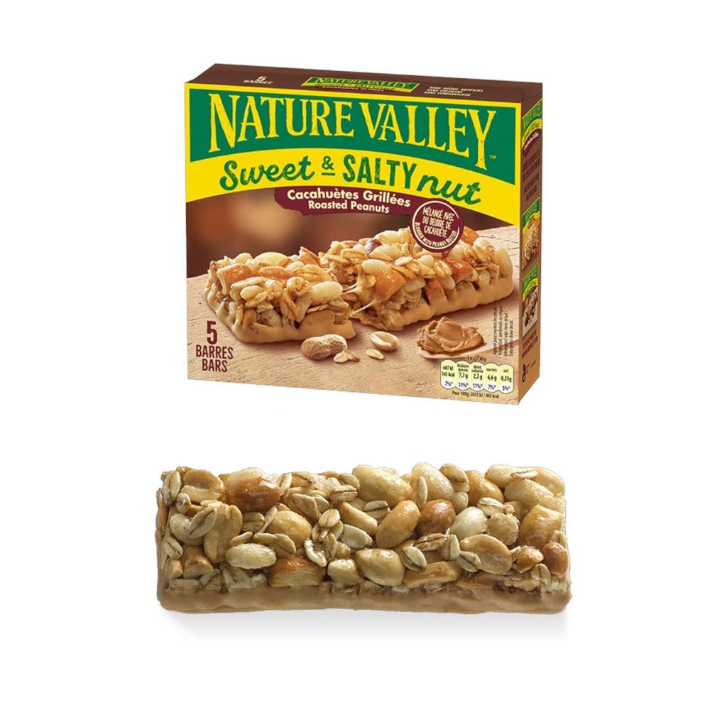 BARRES DE CÉRÉALES SWEET & SALTY PEANUT  - 30 G - PAR 18 - NATURE VALLEY