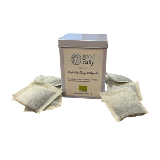 [22368] BOÎTE DE THÉ DARJEELING HAPPY VALLEY - BIO - 20INFUSETTES - GOOD DAILY