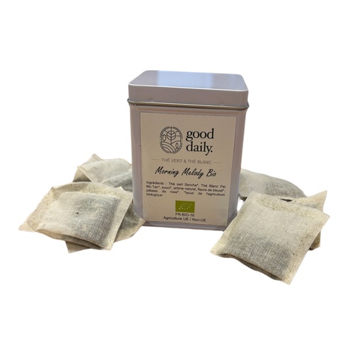 [82453] BOÎTE DE THÉ MORNING MELODY - BIO - 20INFUSETTES - GOOD DAILY