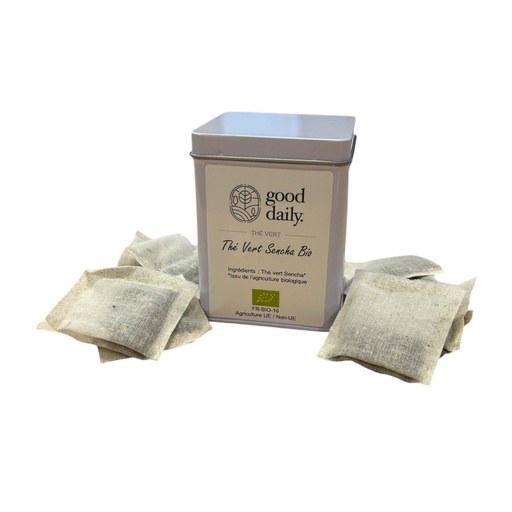 [22503] BOÎTE DE THÉ VERT SENCHA - BIO - 20INFUSETTES - GOOD DAILY