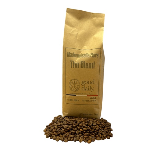 [11GOODML] CAFÉ Grain BLEND MADEMOISELLE FLORE - 1 KG - GOOD DAILY