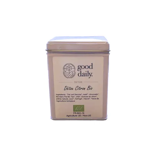 [82631] BOÎTE DE THÉ DÉTOX CITRON - BIO - 20INFUSETTES - GOOD DAILY