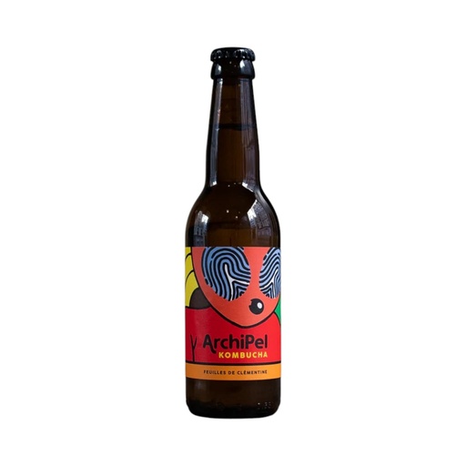 [BIF-1576] KOMBUCHA FEUILLES DE CLÉMENTINE - BIO - 33 CL - PAR 12 - ARCHIPEL