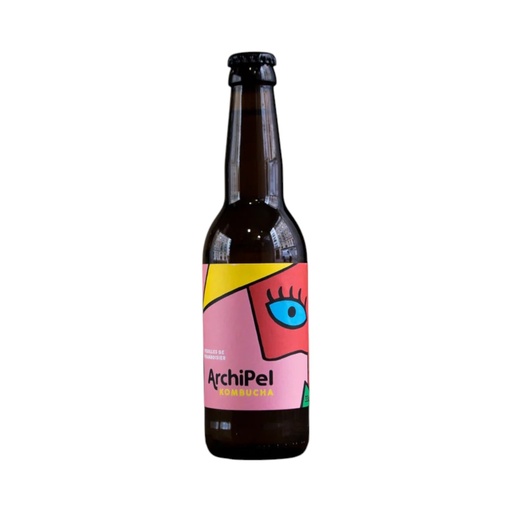 [BIF-1574] KOMBUCHA FEUILLES DE FRAMBOISIER - BIO - 33 CL - PAR 12 - ARCHIPEL