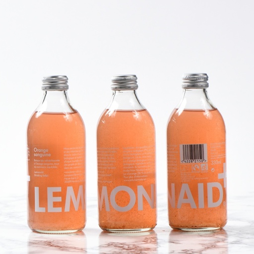 [BIF-LIM-048-0121] LIMONADE BLOOD ORANGE | BIO - 33 CL - Par 12 - LEMONAID
