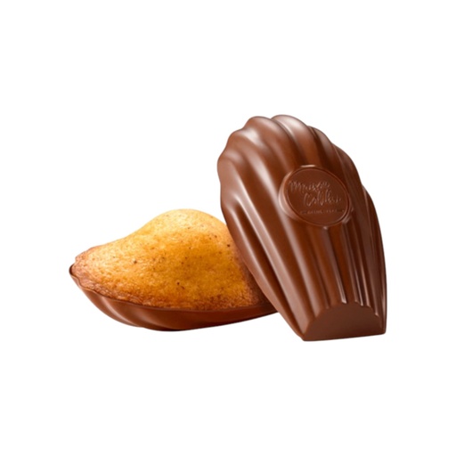 [SNE-MAD-156-1283] MADELEINE NOISETTE COQUE CHOCOLAT AU LAIT - 30 PCS - MAISON COLIBRI