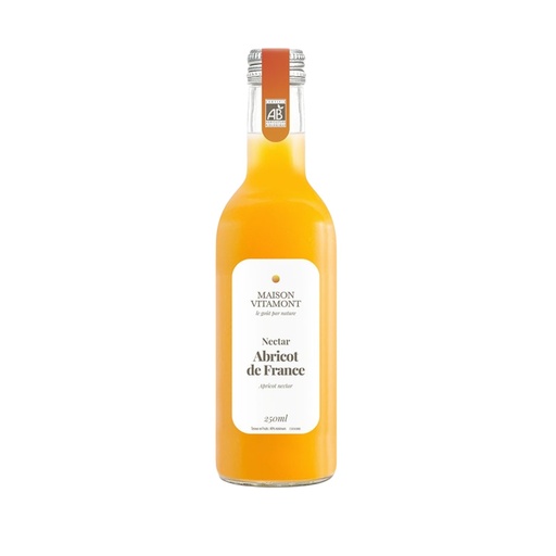 [BIF-1591] NECTAR ABRICOT DE FRANCE - BIO - 25 CL - PAR 12 - MAISON VITAMONT