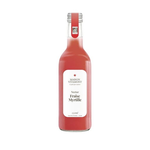 [BIF-1592] NECTAR FRAISE MYRTILLE - BIO - 25 CL - PAR 12 - MAISON VITAMONT
