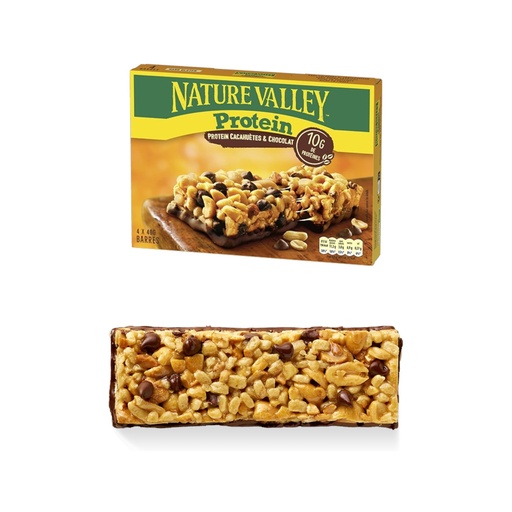 [SNE-BAR-159-1352] BARRE DE CEREALES PROTEINE CACAHUETES ET CHOCOLAT - 40 G - Par 12 - NATURE VALLEY