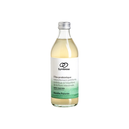 [BIF-1606] EAU PROBIOTIQUE MENTHE POIVRÉE - BIO - 33 CL - PAR 12 - SYMBIOSE