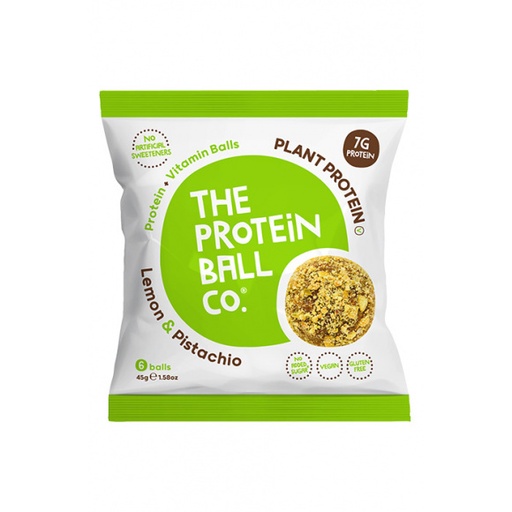 [SNE-SAC-041-0614] SACHET 6  PROTEIN BALLS CITRON PISTACHE | VEGAN, SANS GLUTEN - 45 G - Par 10 - THE PROTEIN BALL CO