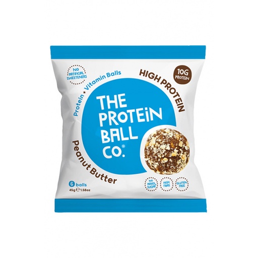 [SNE-SAC-041-0615] SACHET 6 PROTEIN BALLS PEANUT BUTTER | SANS GLUTEN, VEGAN - 45 G - Par 10 - THE PROTEIN BALL CO