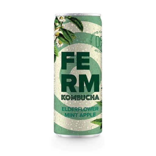 KOMBUCHA FLEUR DE SUREAU MENTHE POMME - BIO - 25 CL - PAR 24 - FERM