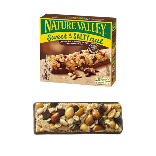 BARRES DE CÉRÉALES  CHOCOLAT NOIR ET MÉLANGE NOIX - 30 G - PAR 18 - NATURE VALLEY
