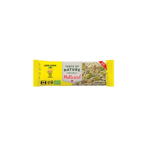 BARRE MULTIGRAINES CITRON CAJOU - BIO - 40 G - PAR 16 - TASTE OF NATURE