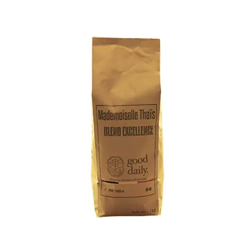 [10GOD100] CAFÉ Grain MADEMOISELLE THAIS - BLEND EXCELLENCE - BIO | FAIRTRADE - 1 KG - GOOD DAILY