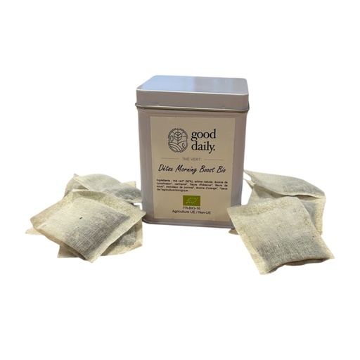 [254-3] BOÎTE DE THÉ DÉTOX MORNING BOOST - BIO - 20INFUSETTES - GOOD DAILY
